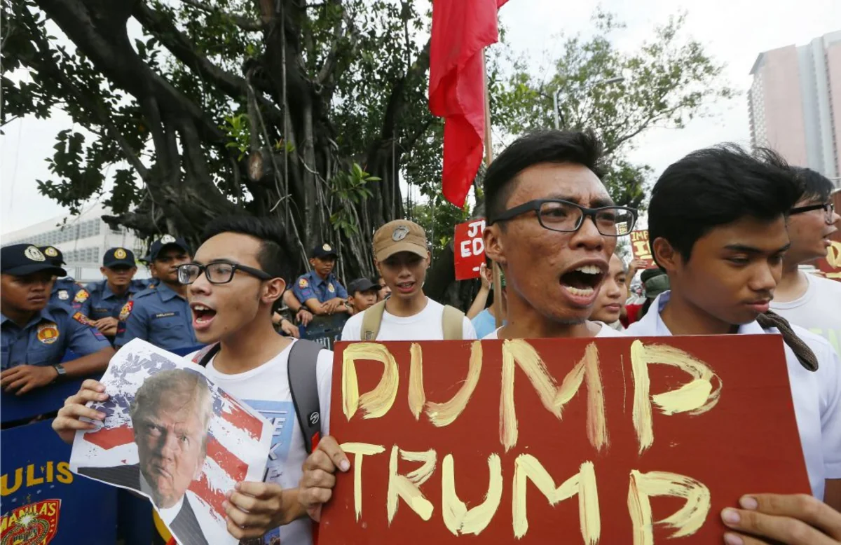 На Филиппинах протестуют против визита Трампа в страну