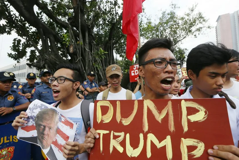 На Филиппинах протестуют против визита Трампа в страну