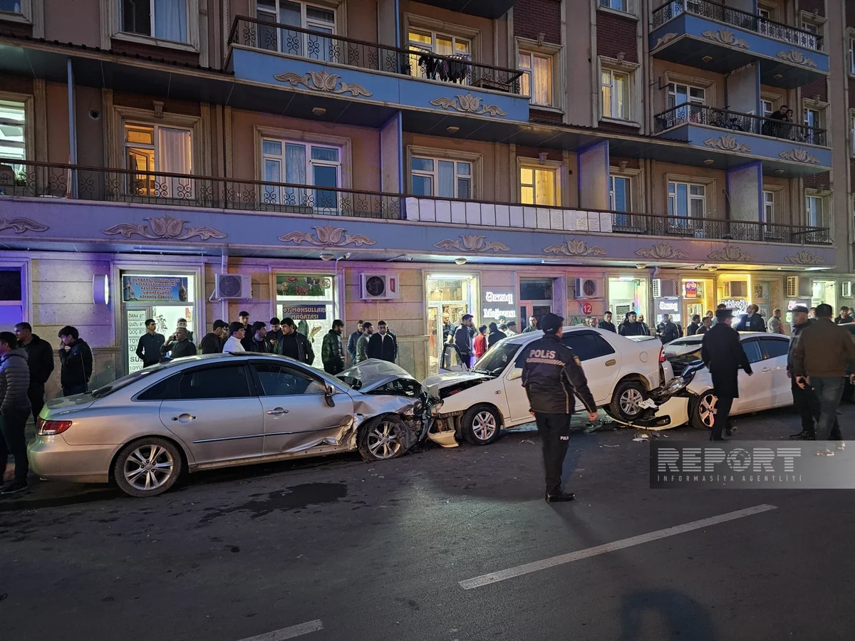 В Нахчыване 16-летняя девушка пострадала в массовом ДТП