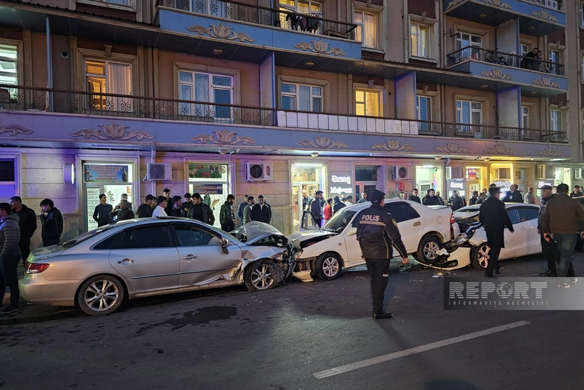 В Нахчыване 16-летняя девушка пострадала в массовом ДТП