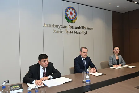 Jeyhun Bayramov meets with German professor writing book about Shusha