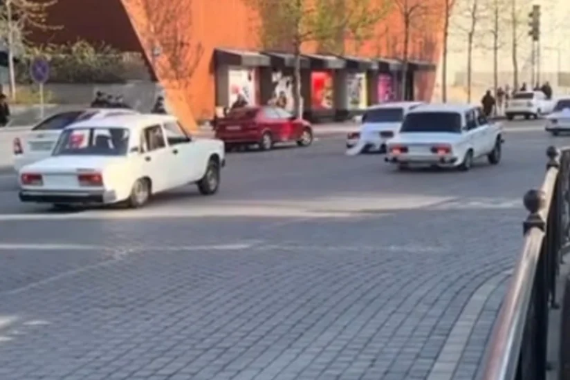 Gəncədə toy karvanında avtoxuliqanlıq edən şəxslər saxlanılıb 