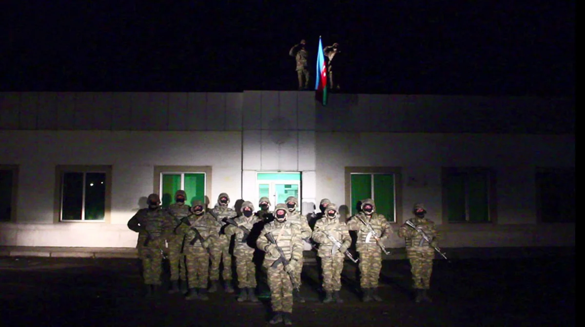 Azerbaijani flag raised in liberated Lachin region