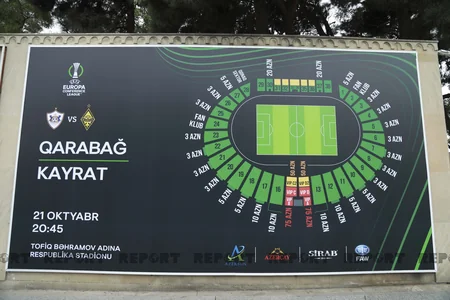 Respublika stadionu Qarabağ - Kayrat oyununa hazırdır