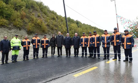 Azərbaycan Prezidenti Şamaxıda Pirqulu-Dəmirçi avtomobil yolunun açılışını edib