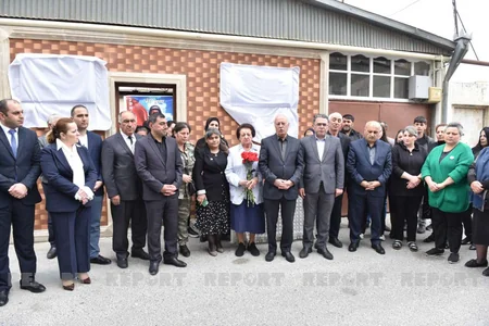 Bakıda şəhid jurnalist Məhərrəm İbrahimovun xatirə lövhəsinin açılış olub