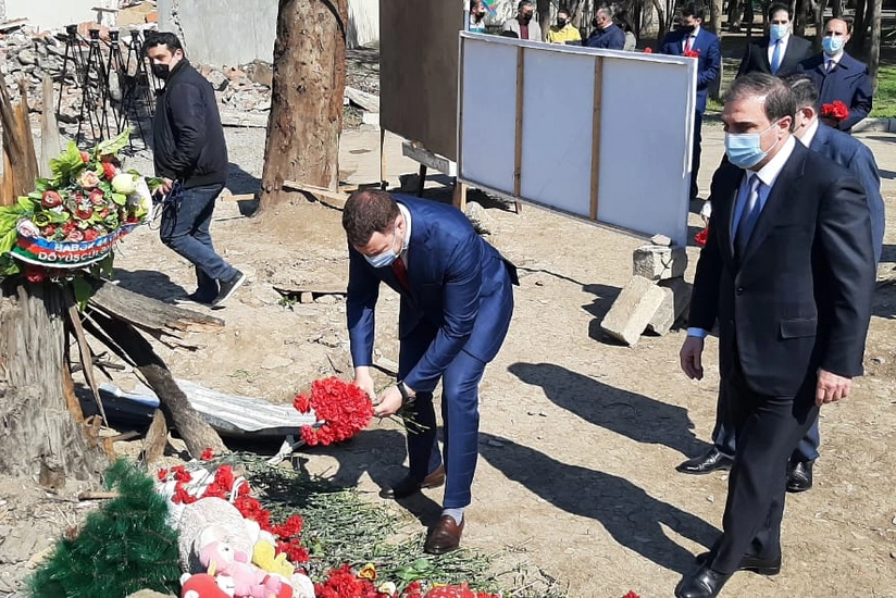Ukrainian Minister of Infrastructure visits Ganja