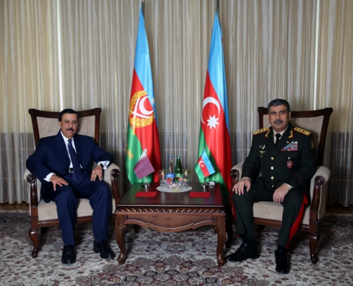 Azərbaycanla Qətər arasında hərbi sahədə əlaqələrin inkişafı məsələləri müzakirə olunub