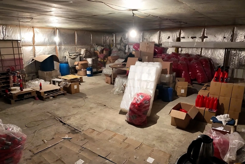 Suraxanıda saxta yuyucu vasitələr istehsal edən sex aşkarlanıb