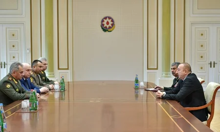 Prezident İlham Əliyev MDB Müdafiə Nazirləri Şurasının iclasının iştirakçılarını qəbul edib - YENİLƏNİB