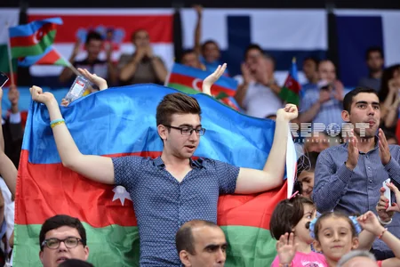 Qadın voleybolçulardan ibarət Azərbaycan millisi Avropa Oyunlarında Belçikaya qalib gəlib