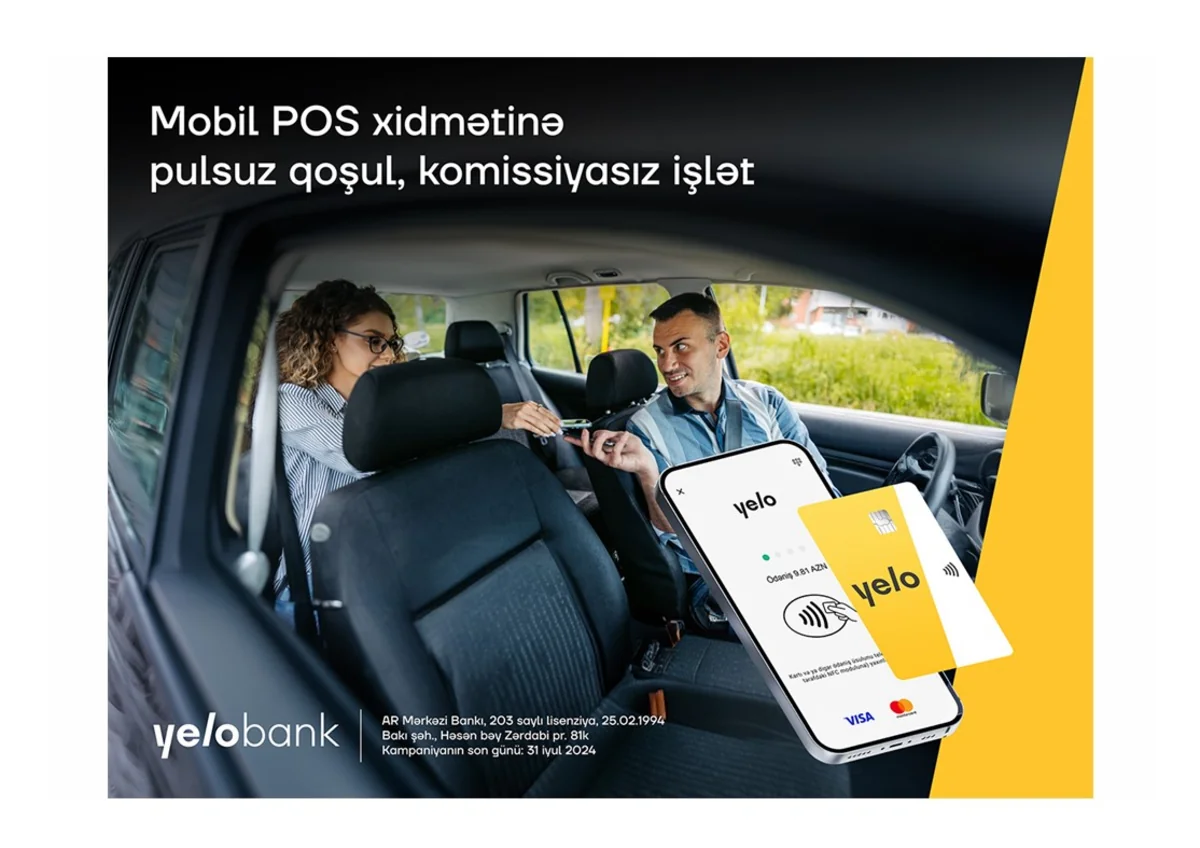 Yelo Mobil POS xidmətinə pulsuz qoşul, pulsuz istifadə et! 