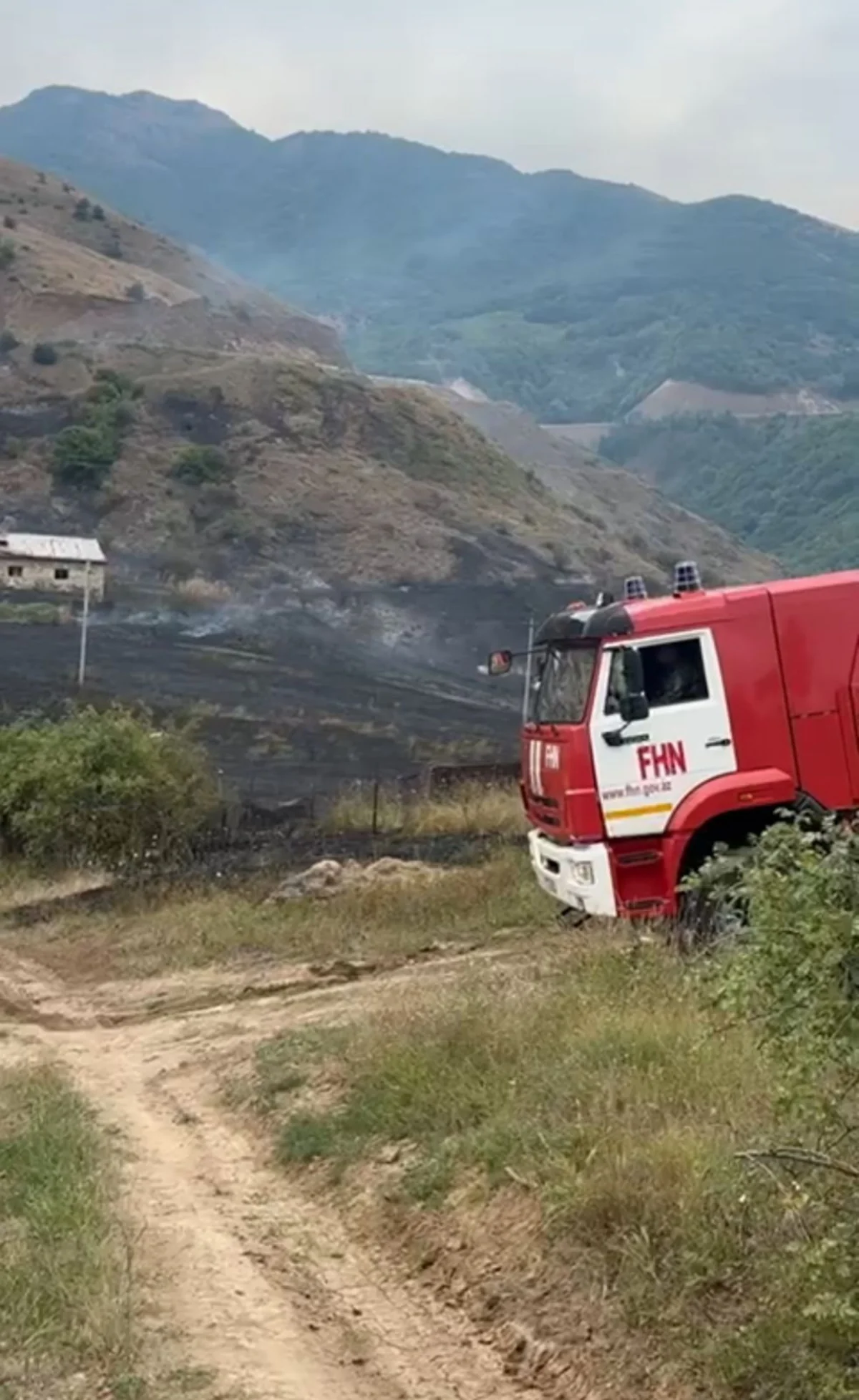 Şuşanın Böyük Qaladərəsi kəndində yanğın qısaqapanmadan yaranıb - YENİLƏNİB