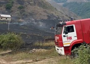 Şuşanın Böyük Qaladərəsi kəndində yanğın qısaqapanmadan yaranıb - YENİLƏNİB