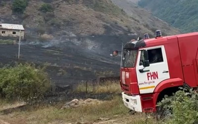 Şuşanın Böyük Qaladərəsi kəndində yanğın qısaqapanmadan yaranıb - YENİLƏNİB