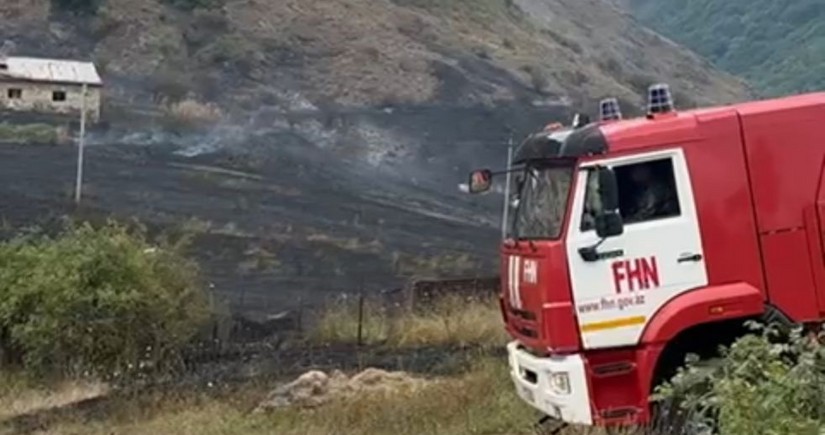 Şuşanın Böyük Qaladərəsi kəndində yanğın qısaqapanmadan yaranıb - YENİLƏNİB
