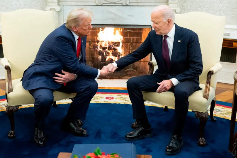 Байден встретил Трампа у Белого дома перед церемонией инаугурации