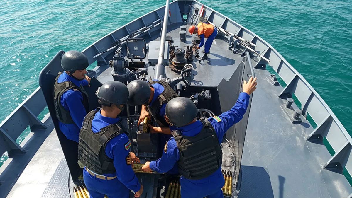 Artillery firing at air targets conducted during Sea Cup contest