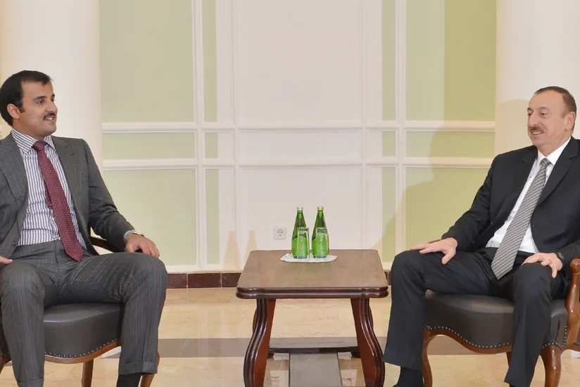 Emir of Qatar congratulates Ilham Aliyev