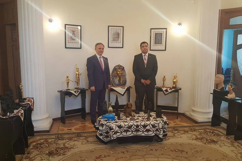 Əflatun Amaşov Misir Mədəniyyət və Təhsil Əlaqələri Mərkəzində olub