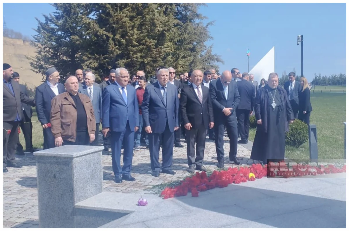 Azərbaycandakı qeyri-islam dini icmalarının nümayəndələri Quba Soyqırımı Memorial Kompleksini ziyarət ediblər