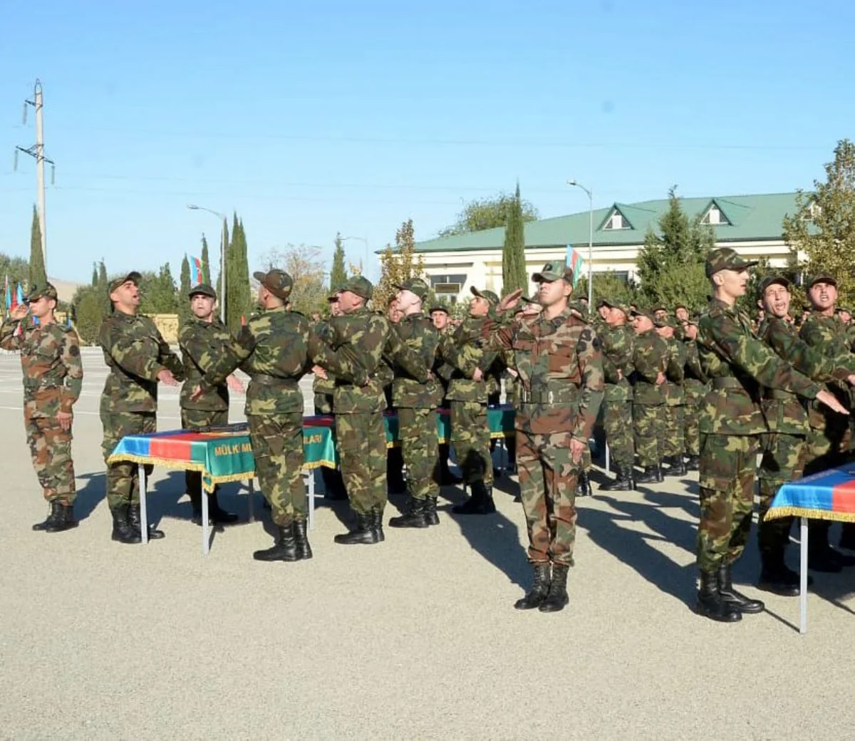 FHN-in Mülki müdafiə qoşunlarında andiçmə mərasimi keçirilib