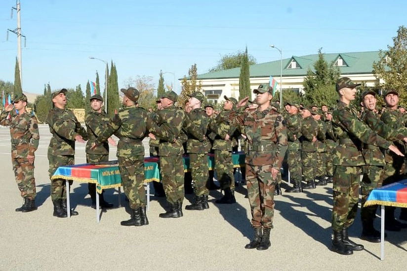 FHN-in Mülki müdafiə qoşunlarında andiçmə mərasimi keçirilib