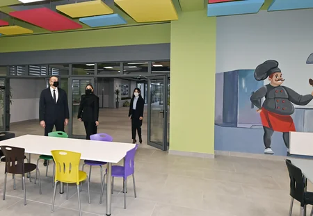 Prezident və birinci xanım Tədris və Xidmət Kompleksinin açılışında iştirak ediblər