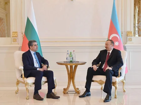 ​İlham Əliyev Bolqarıstan prezidenti Rosen Plevneliyev ilə görüşüb
