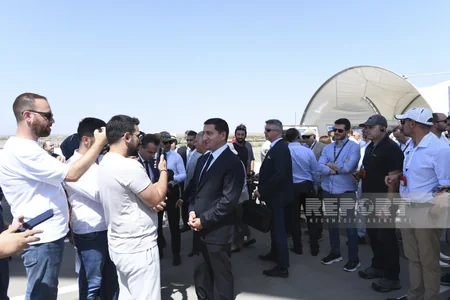 Foreign diplomats and military representatives visit Aghdam