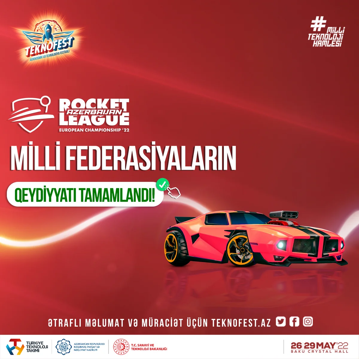 Bakıda keçiriləcək “Rocket League” və “Tekken” yarışlarında 25 ölkə iştirak edəcək