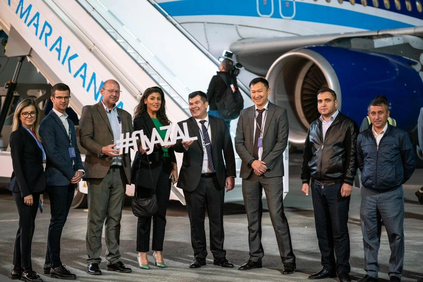 Səmərqənddə AZAL-ın ilk reysi eniş edib