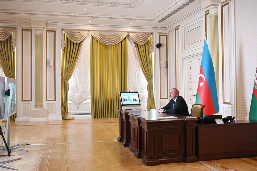 İlham Əliyev Zaur Mikayılovu videoformatda qəbul edib