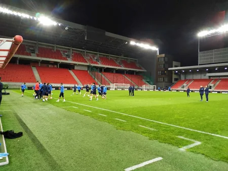 Azərbaycan millisi Slovakiya ilə oyundan öncə son məşqinə çıxıb