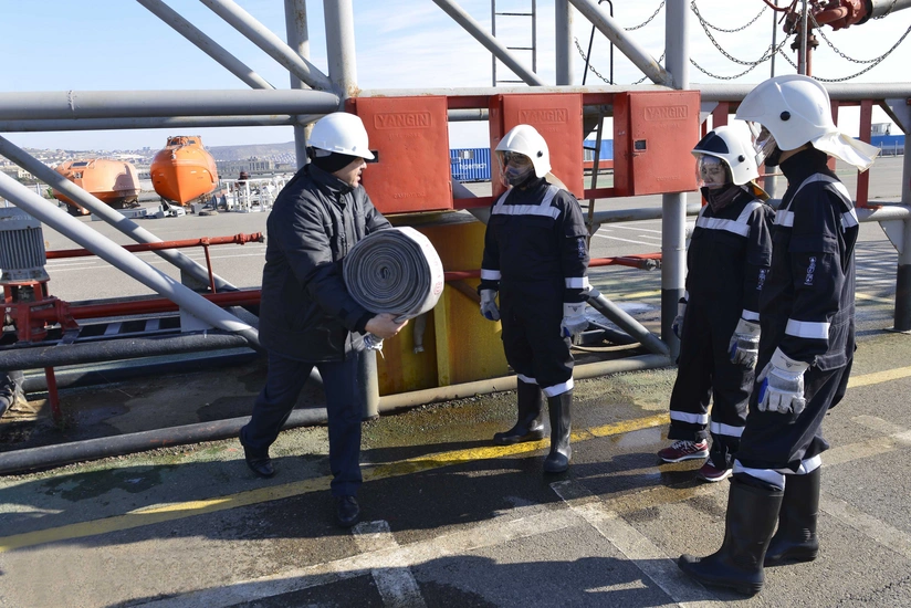 SOCAR holds safety training for BHOS students