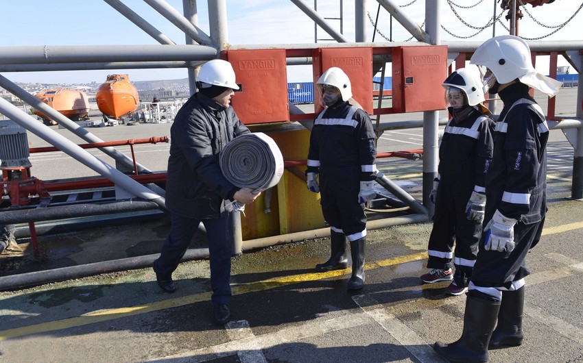 SOCAR holds safety training for BHOS students