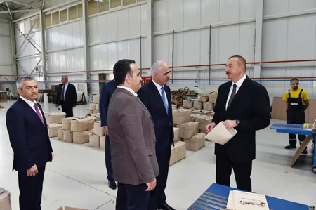 Prezident İlham Əliyev Balaxanı Sənaye Parkının açılışında iştirak edib