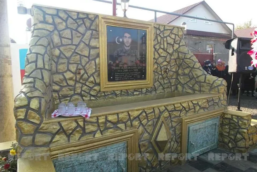 Vətən müharibəsi şəhidinin adına inşa edilən bulağın açılışı olub