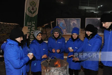 Акция на дороге Ханкенди-Лачын продолжается и в ночные часы