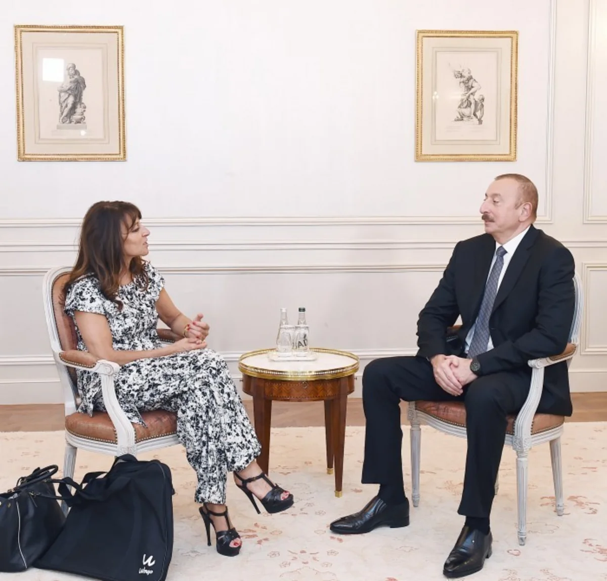 Prezident İlham Əliyev “Wilmotte & Associés Architectes” şirkətinin icraçı direktoru ilə görüşüb