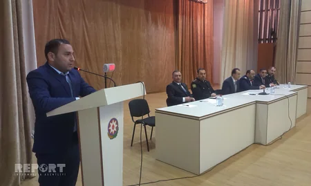 Cəbhə xəttində baş verən hadisələrlə bağlı Lənkəranda ümumrayon toplantısı keçirilib - FOTO