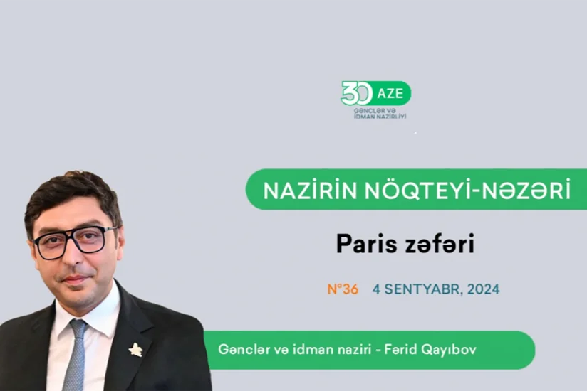 Fərid Qayıbov: Avqust ayı Azərbaycan idman tarixinə yeni qələbələr, tarixi uğurlar və rekordlarla yazıldı