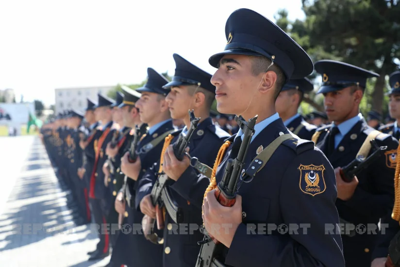 Cəmşid Naxçıvanski adına Hərbi Liseydə məzunların buraxılışı olub - VİDEO - YENİLƏNİB