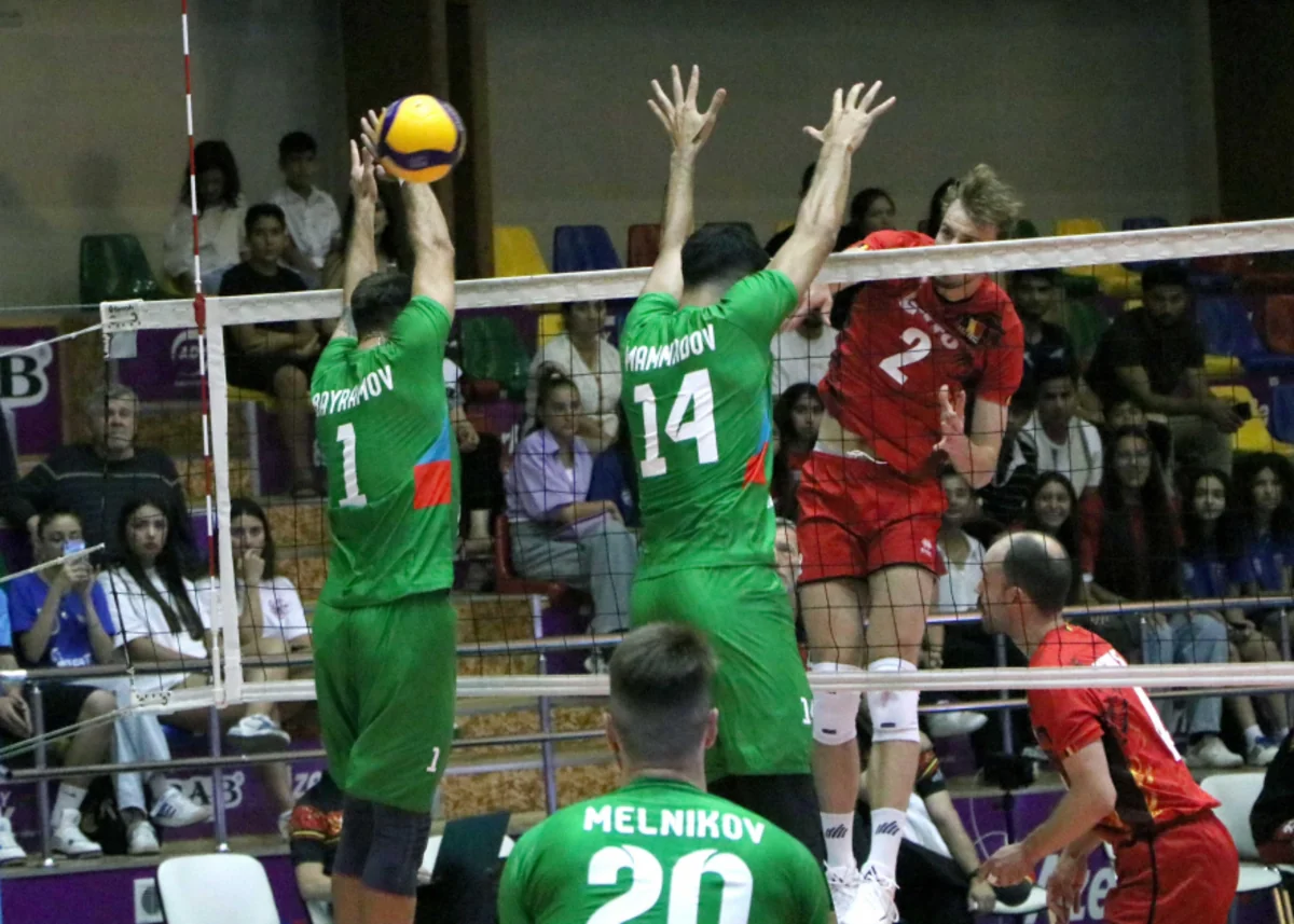 Azərbaycanın kişi voleybolçuları Belçikaya məğlub olub