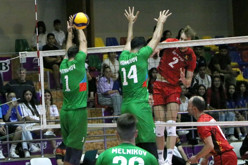 Azərbaycanın kişi voleybolçuları Belçikaya məğlub olub