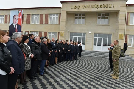 President Ilham Aliyev viewed new residential settlement for IDPs in Fuzuli