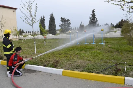 “Gənc xilasedici və yanğınsöndürən” yarışlarının zona birinciliyi keçirilib