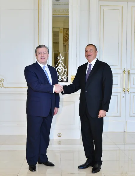 Azerbaijani President Ilham Aliyev received Georgian Premier - PHOTO - UPDATED