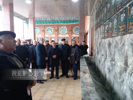 Göyçayda şəhidlərin xatirəsinə inşa edilən bulaq kompleksinin açılışı olub