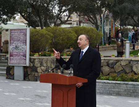 Prezident İlham Əliyev Novruz bayramı münasibətilə ümumxalq şənliyində iştirak edib